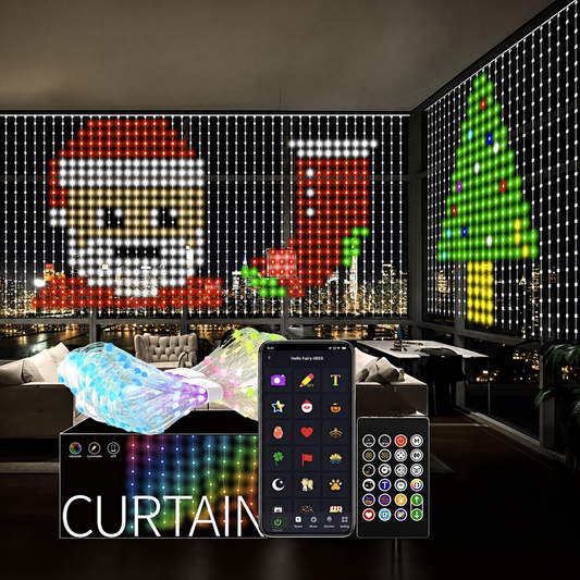Glowzy Smart Curtain Fairy Lights
