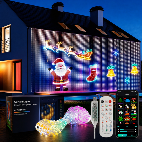 Glowzy Smart Curtain Fairy Lights
