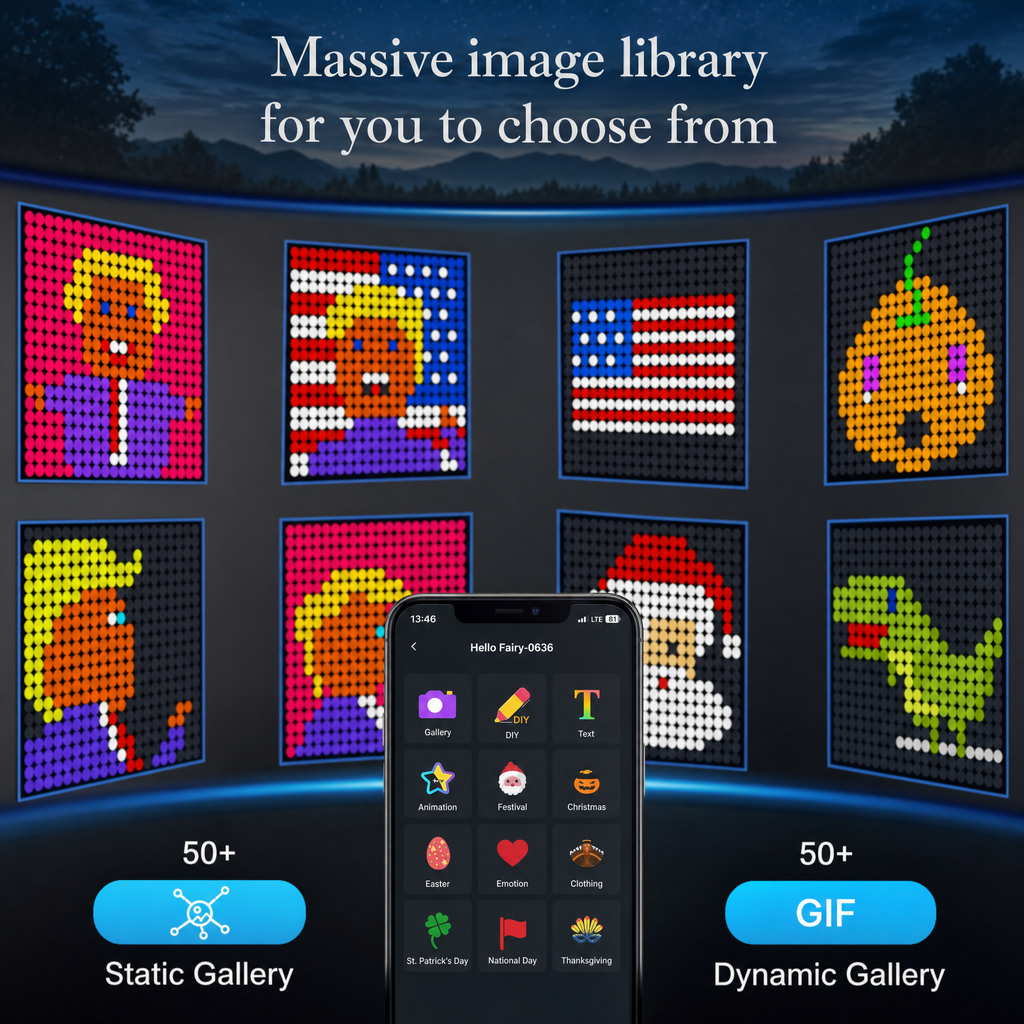 Glowzy Smart Curtain Fairy Lights